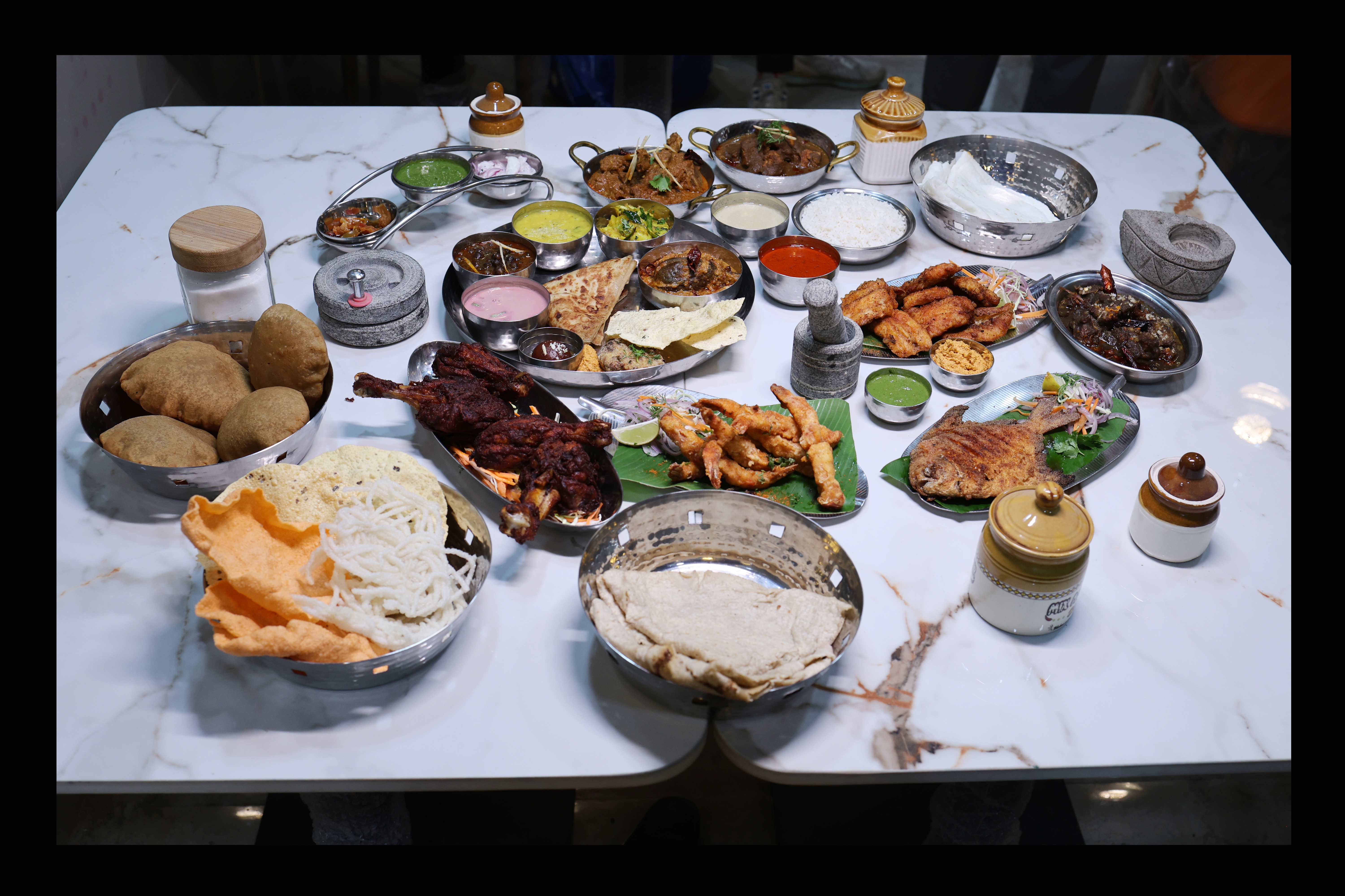 Hand-pounded Maharashtrian spices at Swad of Maharashtra